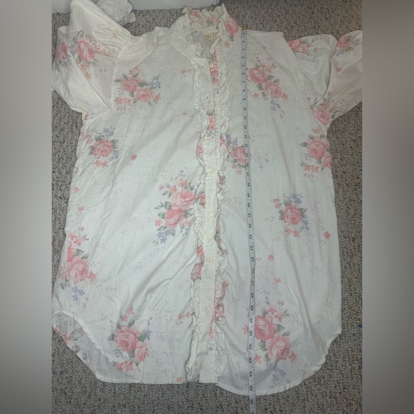 Victoria's Secret Gold Label Floral Cotton Robe and gown set size L set - Picture 9 of 11